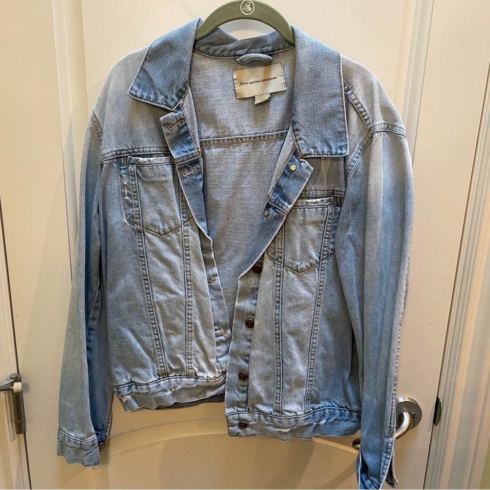 Classic Anthropologie Jean jacket!